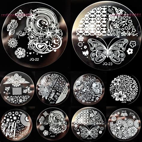 34 Style Metal Nail Art Image Stamp Stamping Plates Manicure Steel