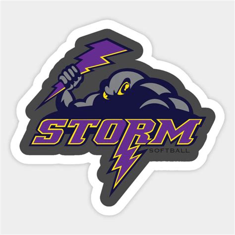 Storm Softball Softball Logo Sticker Teepublic