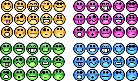Émotions Smileys Couleurs Images Vectorielles Gratuites Sur Pixabay