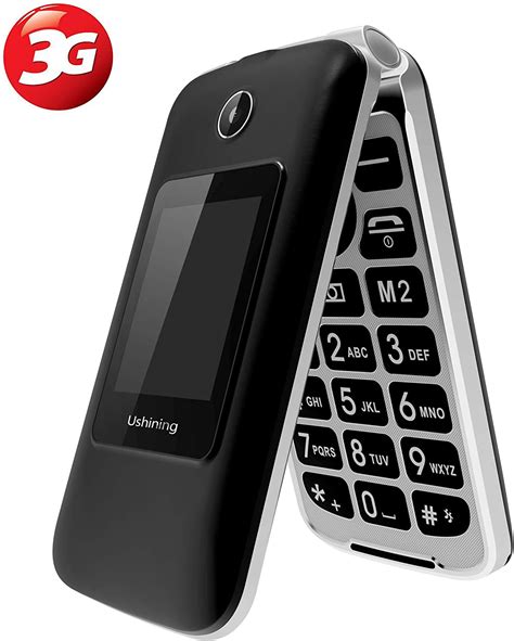 3g Big Button Basic Mobile Phones For Elderly Dual Sim Free Flip Up