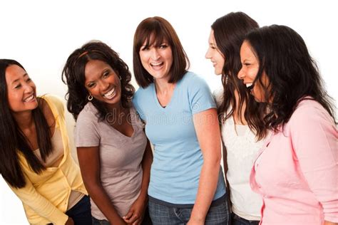 Diverse Group Of Women Talking And Laughing Stock Image Image Of Friendship Bonding