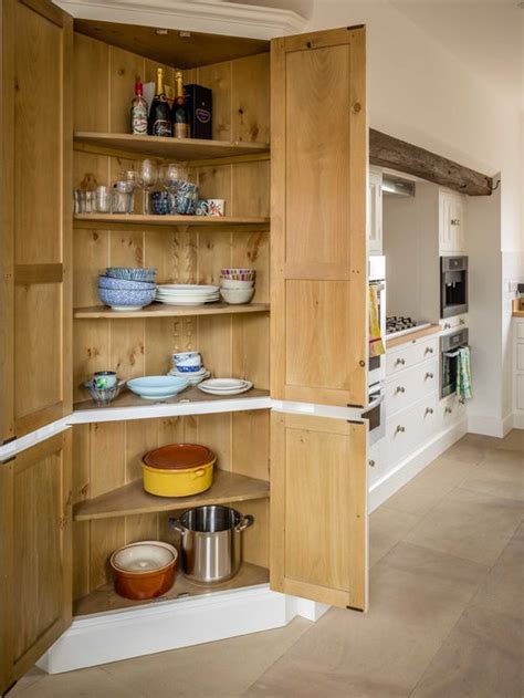Storage in any kitchen is extremely important and it mostly comes from the cabinetry. Tall Corner Pantry Cabinet | Houzz