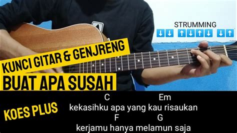 Kenapa Chord Gitar Koes Plus Buat Apa Susah Panduan Lengkap Untuk