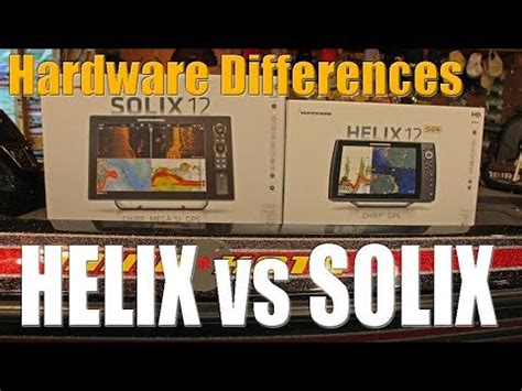 The screen is much sharper than the 1199 (more pixels). Tips 'N Tricks 204: Humminbird HELIX vs SOLIX Part 1 ...