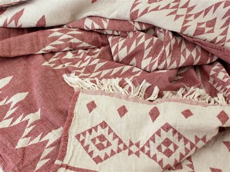 Southwestern Blanket Navajo Throw Blanket Aztec By Ontherainbow