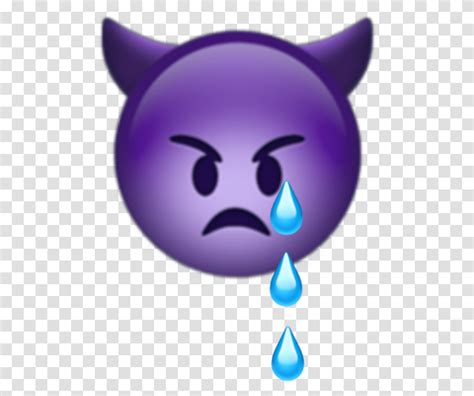 Milukyun Iphone Iphoneemoji Emoji Emojis Devil Sad Purple Devil Emoji