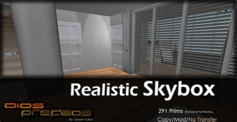 Second Life Marketplace Realistic Modern Skybox Fully Furnished
