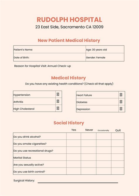 Sample Medical Chart In Illustrator Pdf Download