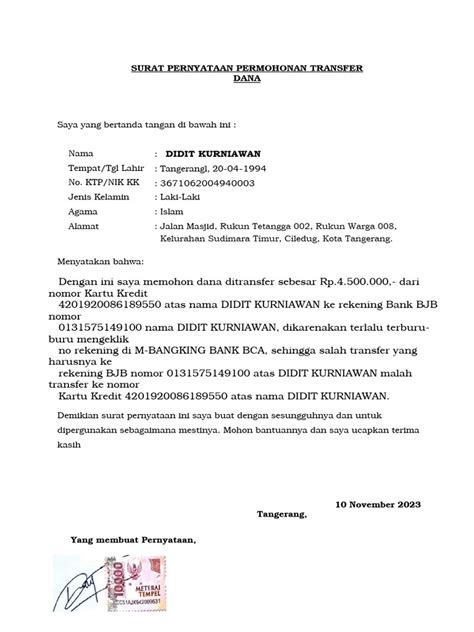 Surat Pernyataan Sanggup Tidak Menikah Pdf