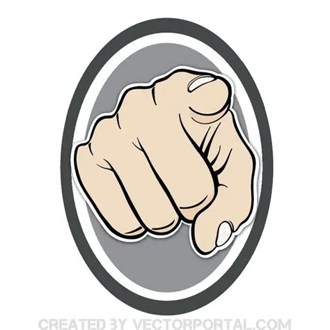 Pointing The Finger Sign Free Vector 123freevectors