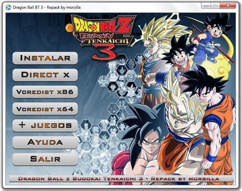 Descargar dbz budokai tenkaichi 3 ya no está disponible la descarga, sentimos las molestias. DRAGON BALL Z: DRAGON BALL Z BUDOKAI TENKAICHI 3