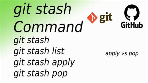 Git Stash Command Git Stash Git Stash Apply Git Stash Pop Youtube