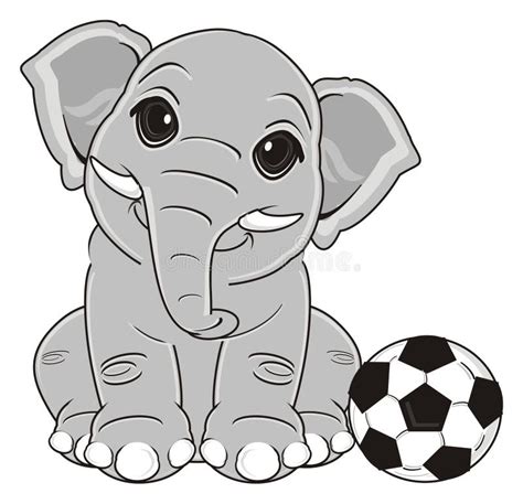 Football Elephant Stock Vector Illustration Of Soccer 14785267