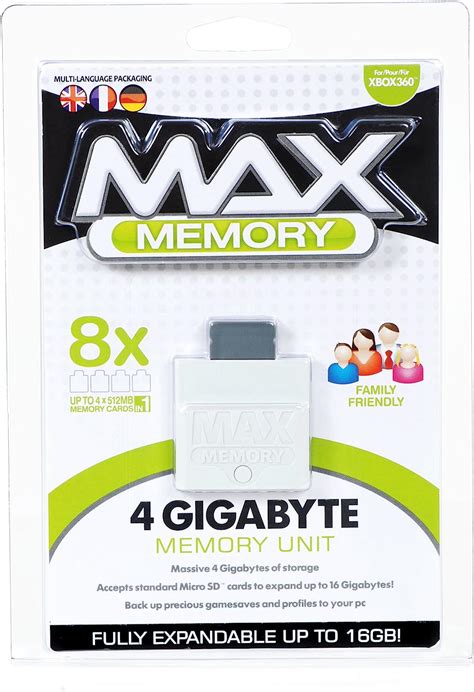 Datel Max Memory 4gb Memory Unit Xbox 360 Uk Pc And Video
