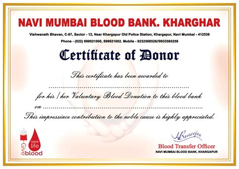Blood Donation Certificate Design Psd A4 Picturedensity