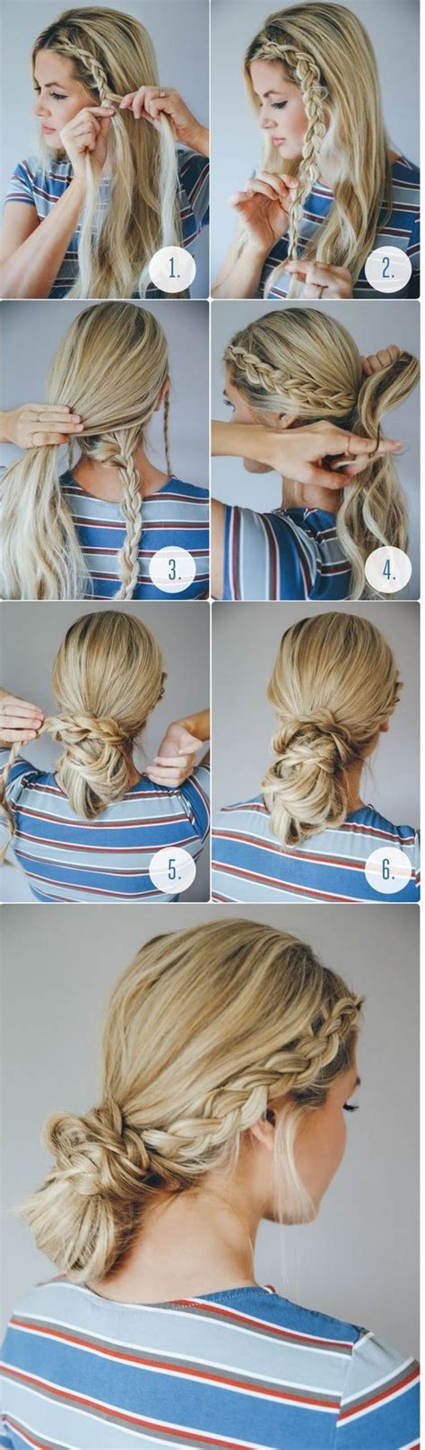 Never Easier 10 Hairstyles Ready For Less Than 5 Minutes Braided Bun