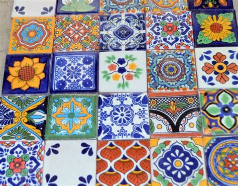25 Mexican Talavera Tiles Handmade Hand Painted 2 X 2 Talavera