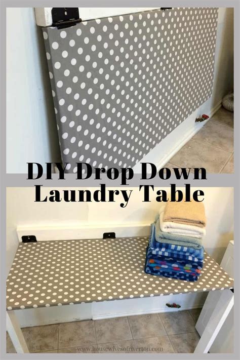 Diy Drop Down Laundry Table Creative Housewives Laundry Table