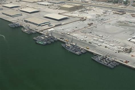 Us Navy Ships Moored In Bahrain