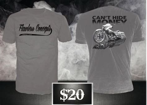 Cant Hide Money T Shirt Flawless Concepts