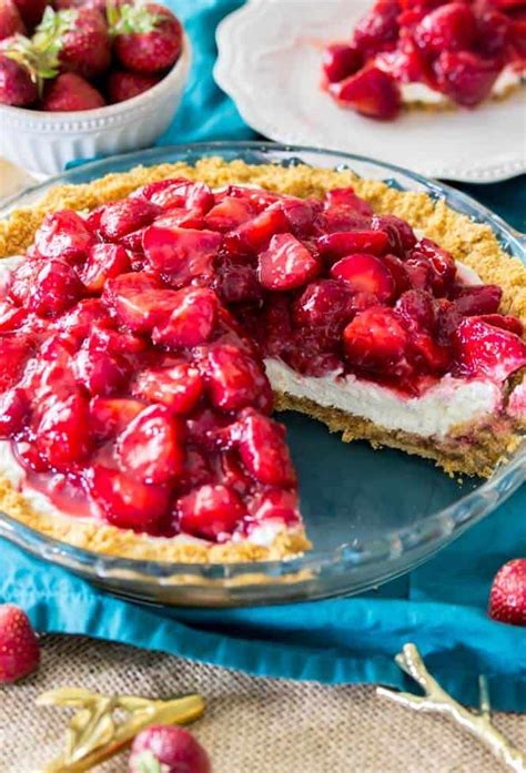 Strawberry Cream Cheese Pie Sugar Spun Run