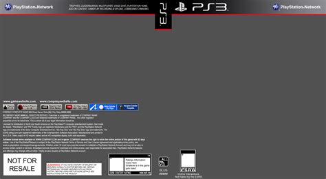 Ps3 Box Cover Template