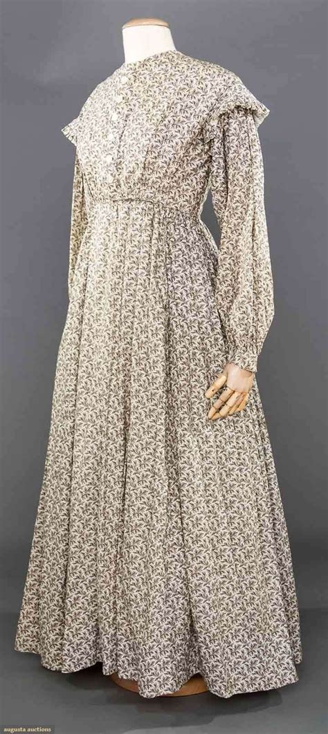 Cotton Calico Dress 1860 1890 Calico Dress Pioneer Dress Vintage