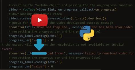 How To Make A Youtube Video Downloader In Python The Python Code
