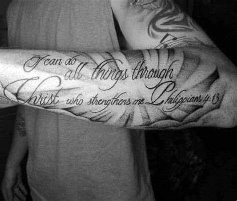 40 Forearm Quote Tattoos For Men Worded Design Ideas