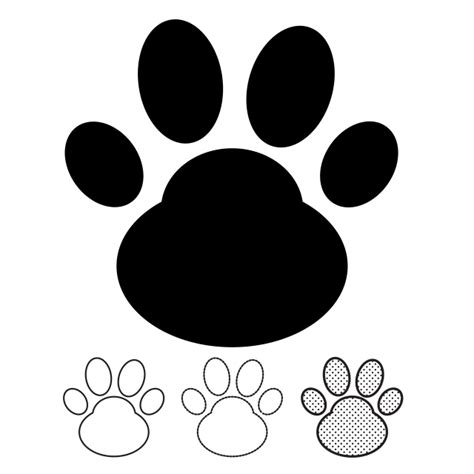 Cat Footprint Dinosaur Footprint Puppy Paw Prints Dog Paw Print Paw