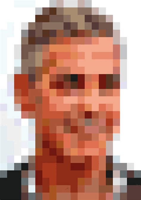 George Clooney Pixelface Digital Art By Pixel Face