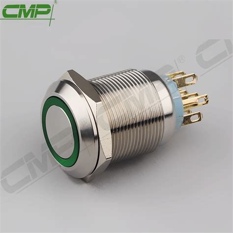 Cmp Momentary Or Latching Push Button Double Pole Double Throw Light