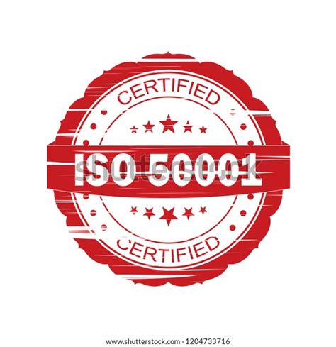 Red Iso 50001 Grunge Stamp On Stock Illustration 1204733716 Shutterstock