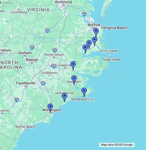 Nc Coastal Map Of Beaches Get Latest Map Update