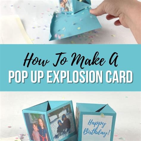 Explosion Cards How To Make A Pop Up Box Chaotically Yours