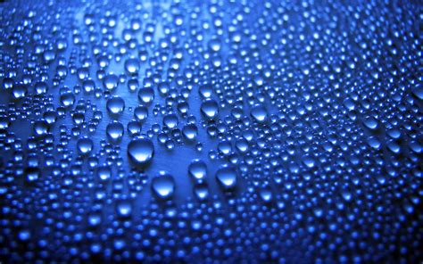 Cool Water Drops Blue Wallpaper Is High Definition