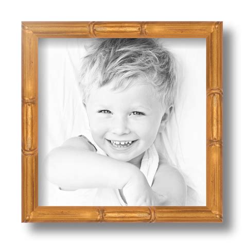 Arttoframes 8x8 Inch Gold Bamboo Picture Frame This Multi Wood Poster