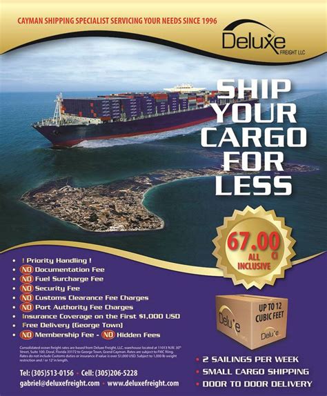 It insures your shipment against external causes of damage except those. Small Cargo Shipping - Deluxe Freight