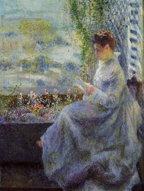 Madame Chocquet Reading By Pierre Auguste Renoir Paintings
