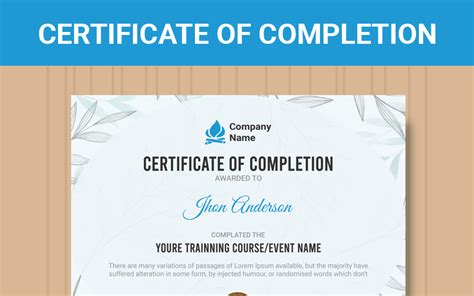 The malaysian skills certification system (malay: Flexible Professional Completion Certificate Template #91320
