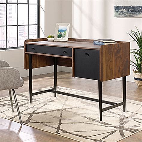 46 Modern File Drawer Desk In Grand Walnut Mathis Brothers Furniture