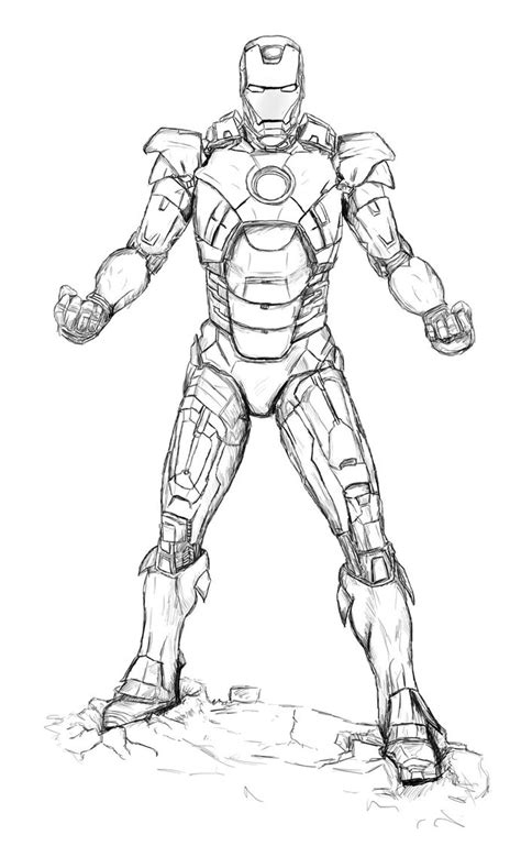 Ironman Coloring Pages Iron Man Flying Coloring Pages At Getdrawings