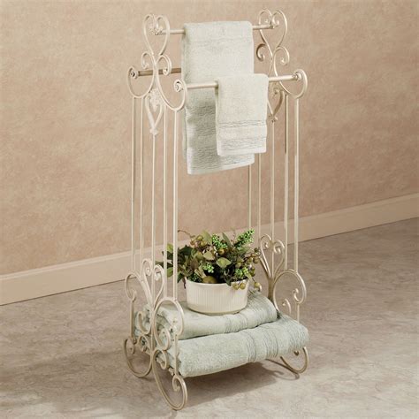 Diy wooden towel rack is ready to serve your needs and add more grace and elegance to the place. Aldabella Creamy Gold Towel Stand | Gold bath towels ...