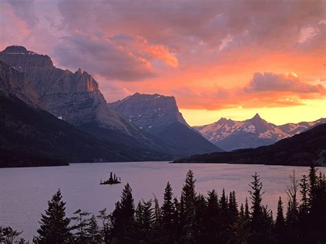 St Mary Lake Gnp Montana Parque Nacional De Los Glaciares