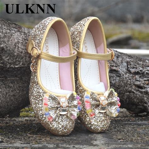 Ulknn Girls Sandals Kids Crystal Shoes Dream High Heels