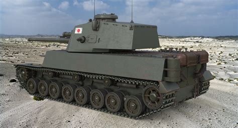 Tank Type 5 Chi Ri Japan V Ray 3d Model By Mak21