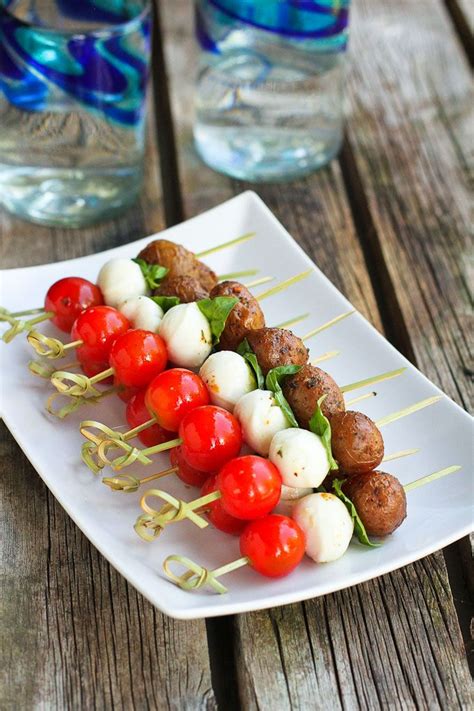 50 Easy Poolside Appetizers And Dips Skewer Recipes Recipes Appetizers