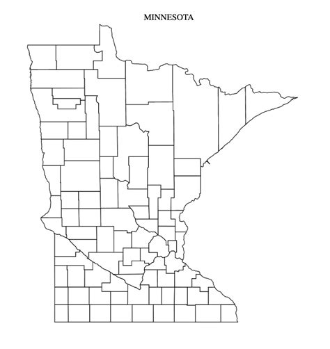 Minnesota County Map Editable And Printable State County Maps