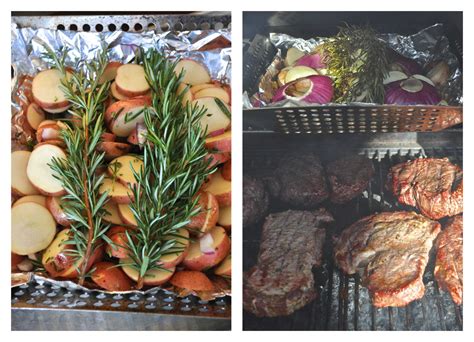 When i'm looking to impress, i often make some of specialties such as bacon wrapped scallops , broiled lobster tails , or this hearty surf and turf dinner. Surf and Turf Dinner Party + Rosemary Potato & Yogurt ...