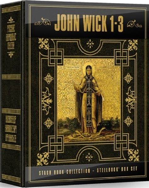 John Wick 1 3 Stash Book Collection Steelbook 4k Ultra Hd Blu Ray